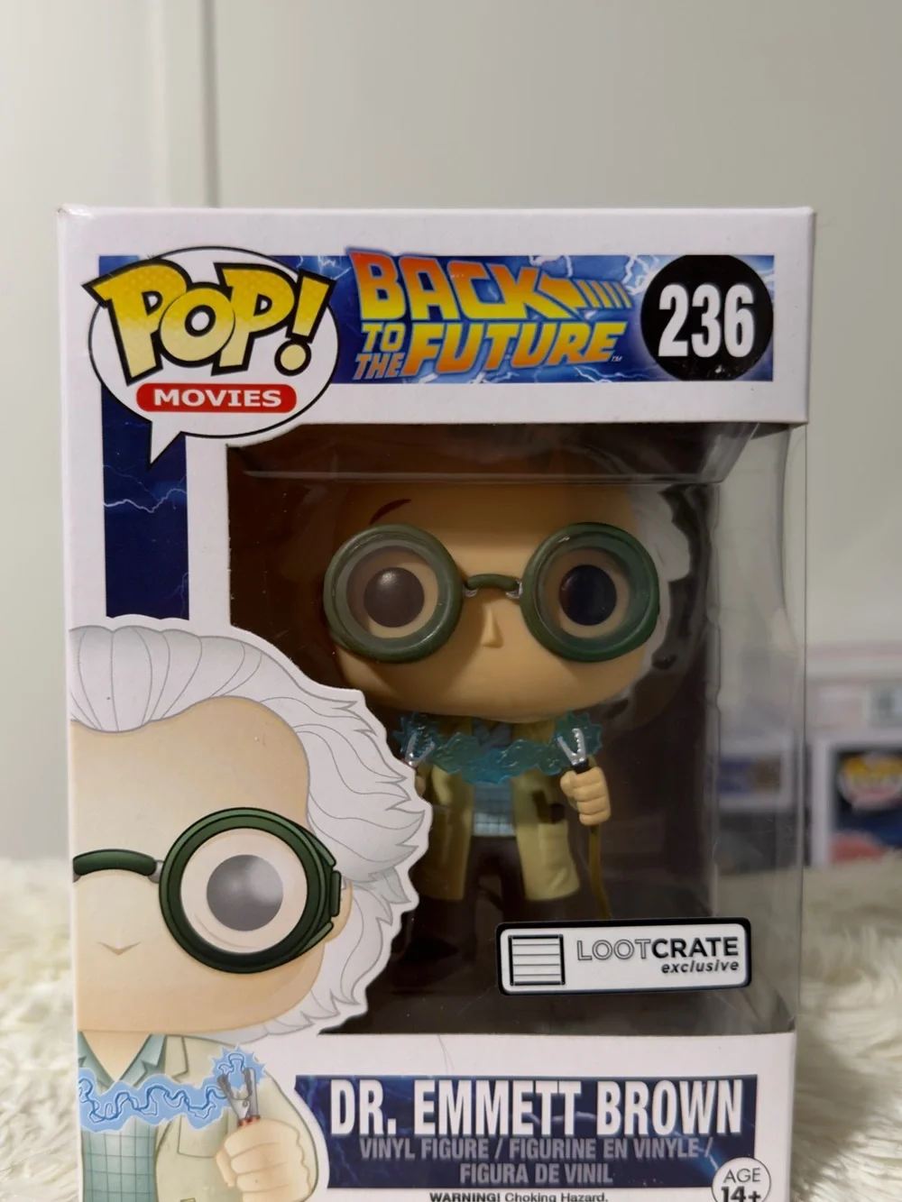 Funko Pop! Back to the Future Dr. Emmett Brown - White, Green, Blue, Beige